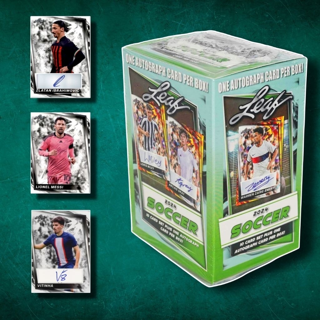 Leaf Soccer 2024 Blaster Box (Sturdy รับลายเซ็นการ์ด) - การ์ดนักฟุตบอลของแท้