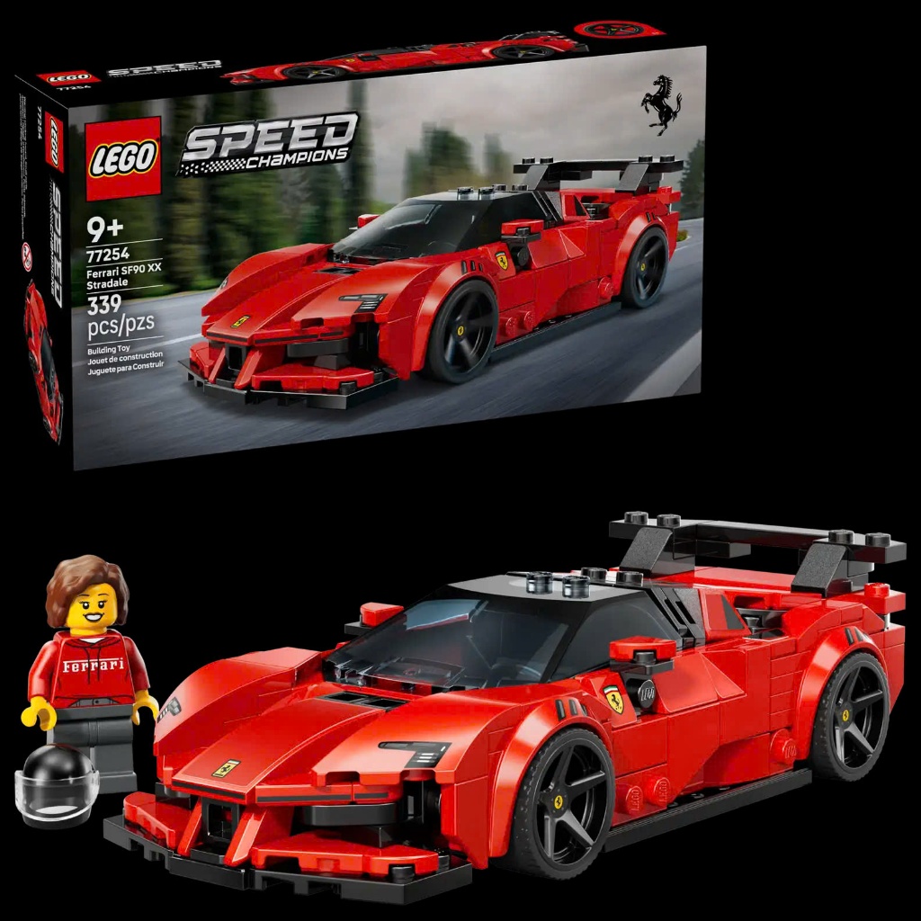 Lego 77254 Ferrari SF90 XX Stradale รถสปอร์ตประกอบของเล่น