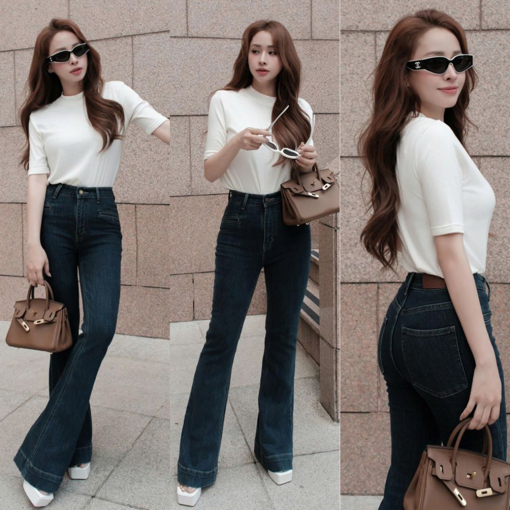 H2STORE - TERA FLARE JEANS B494 - I06698