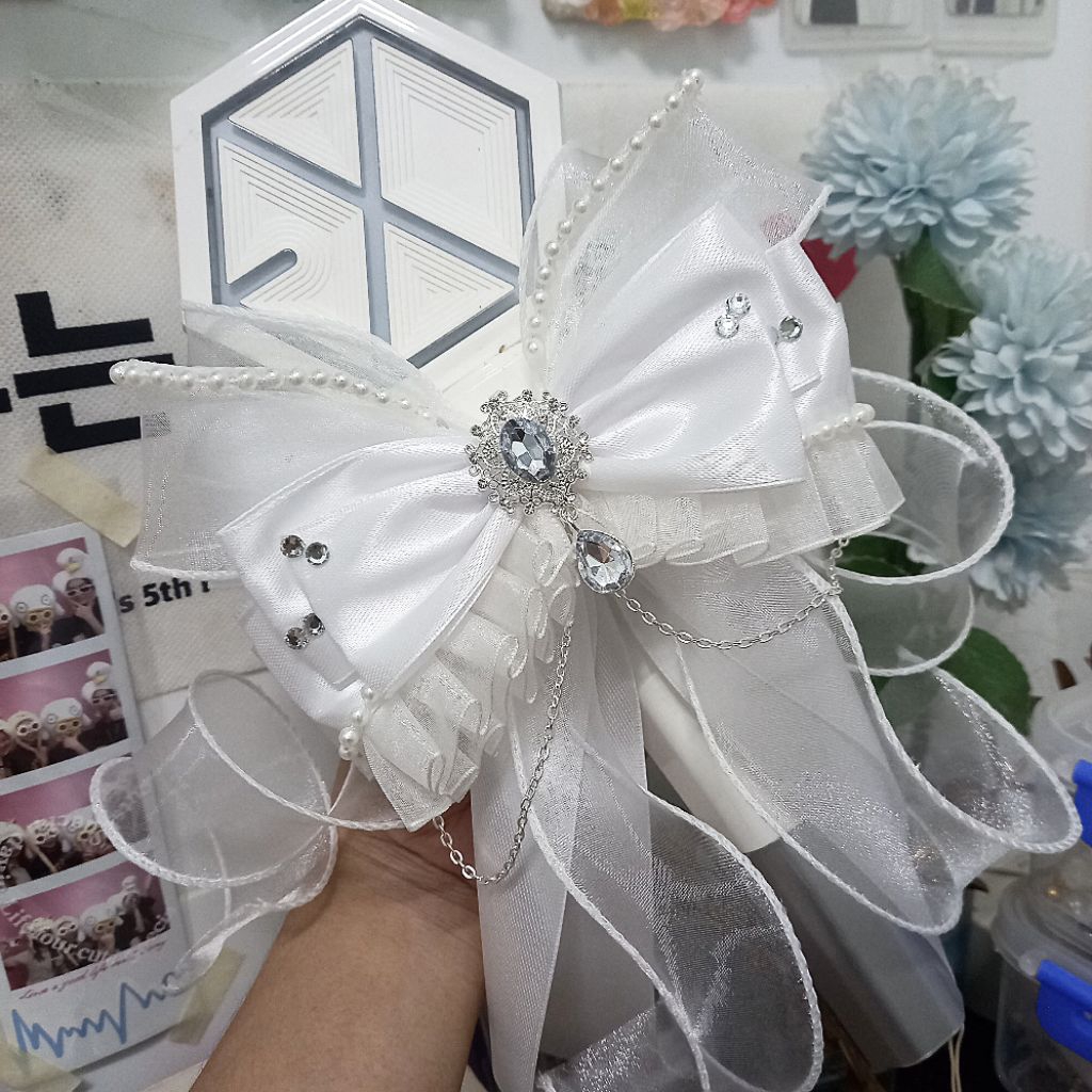 โบว์ติดผมเจ้าสาวหวานๆ - EXO ENHYPEN BTS TWS ZB1 IVE ITZY TREASURE TXT CORTIS AESPA SKZ BM lightstick