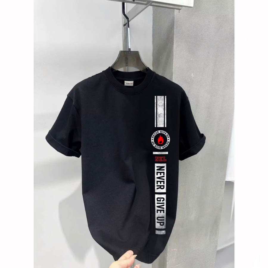 เสื้อยืด Nikolas Never Give Up Unisex