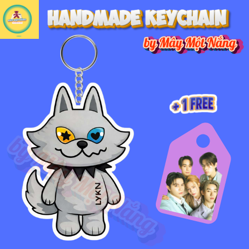 [รูปถ่ายพวงกุญแจฟรี] พวงกุญแจมาสคอต Lykyou น่ารัก – อะคริลิค
