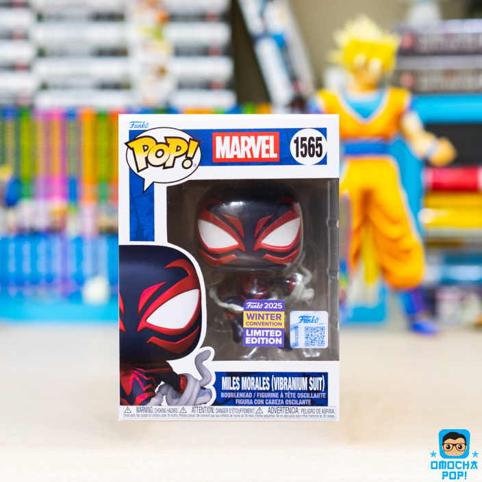 ฟิกเกอร์ Funko Pop Marvel ดั้งเดิม : Miles Morales (ชุด Vibratoamium) 1565 WInter Convention 2025