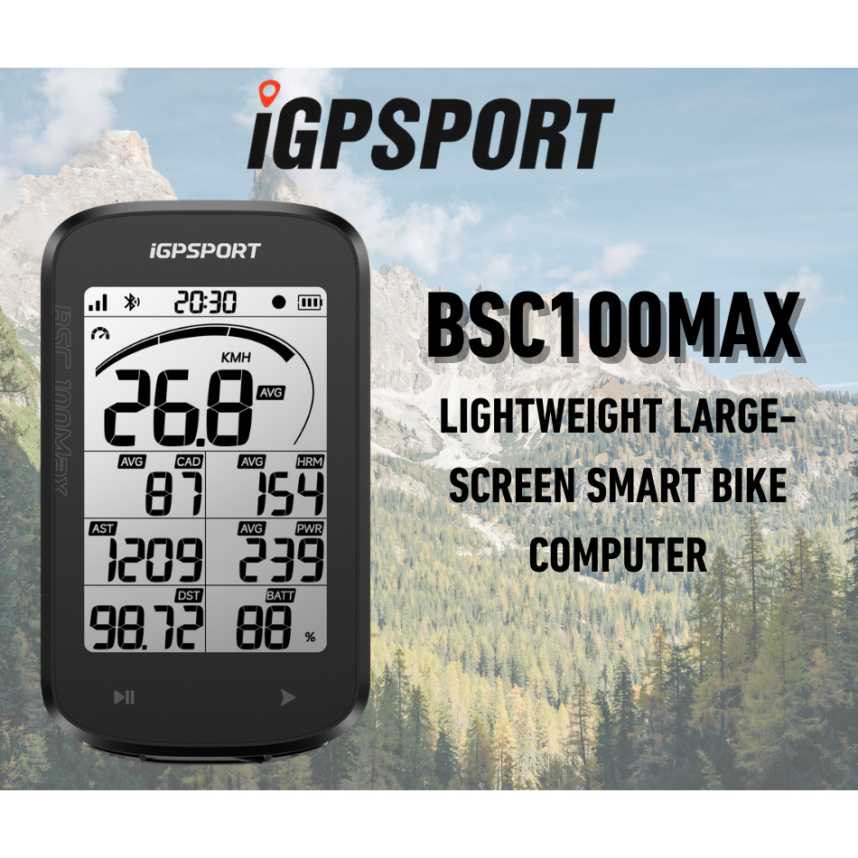 มาตรวัดความเร็วตําแหน่งดาวเทียม BSC100max - IGPSPORT ของแท้