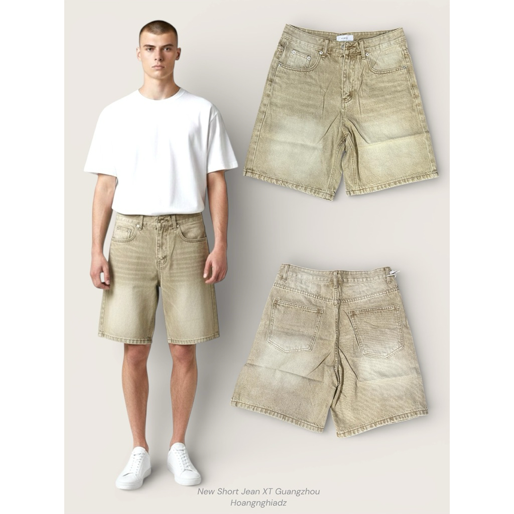 XT XINTAO MENS WASH VINTAGE JEAN SHORTS/XT XINTAO MENS SOOC PANTS