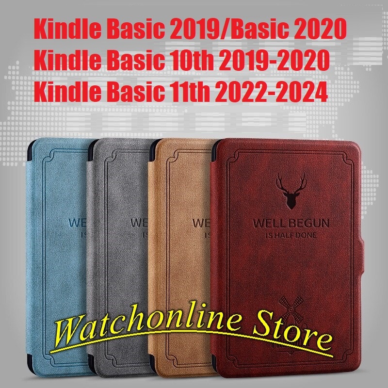 Kindle Basic 2019/Basic 2020 Deer Leather Case (รุ่น J9G29R), Kindle Basic 10th 2019-2020 Kindle 10t