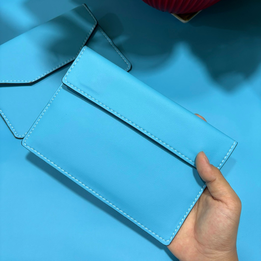 Mircofiber Leather Car Document Wallet - สีน้ําเงิน ERA-VDK02X