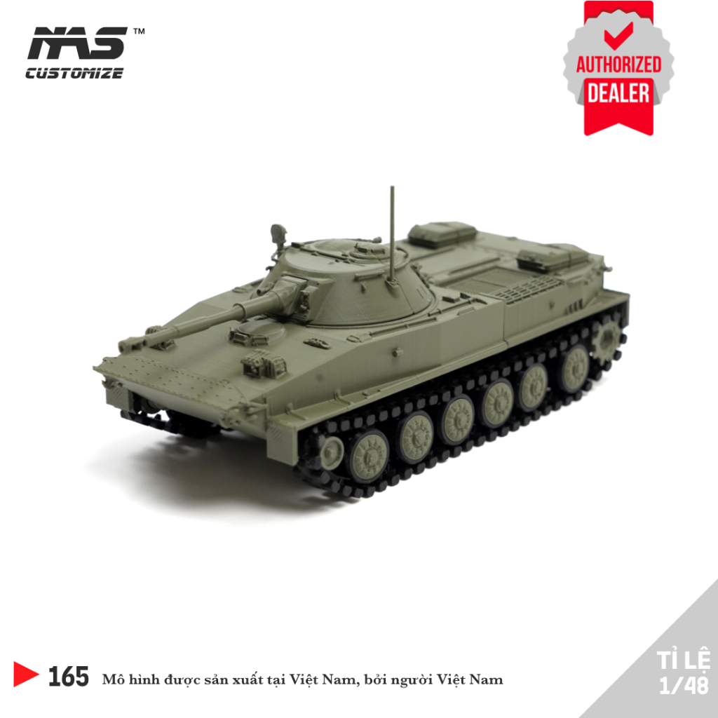 [NAS] โมเดลประกอบถังสะเทินน้ําสะเทินบกเวียดนาม PT-76B 1/48 ถังรัสเซีย PT-76B 1/48 สเกล