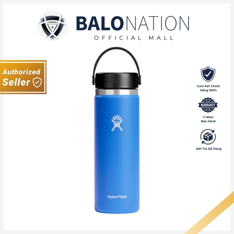 [GENUINE] Hydro Flask 20 oz Wide Flex Cap พร้อมฝาเกลียว - รับประกันระยะยาว
