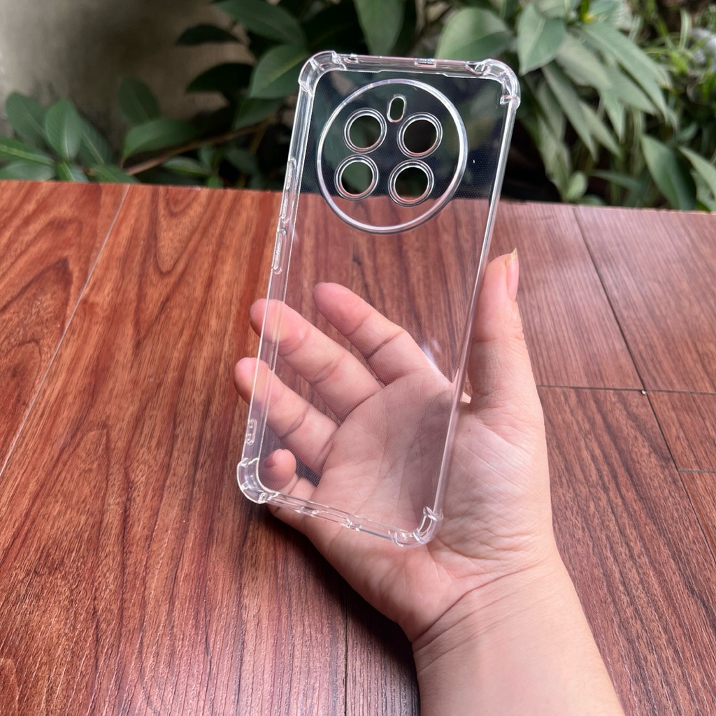 เคสซิลิโคนแบบยืดหยุ่นสําหรับ Realme Narzo 70/ Narzo 70 Pro/ Realme P1 กันกระแทกแบบใสและ 4 มุม