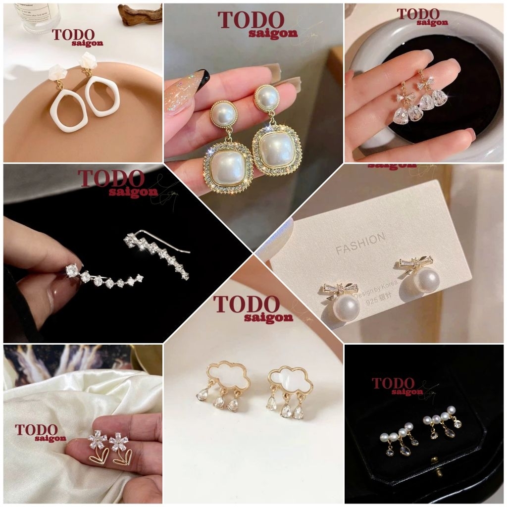 TODO EARRINGS ต่างหูสําหรับผู้หญิงพร้อมโมเดลต่างๆและบุคลิกภาพน่ารัก