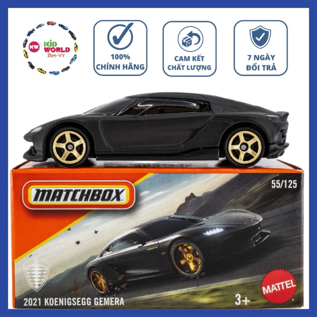 Matchbox Box 2021 Koenigsegg Gemera 55/125 รถโมเดล.