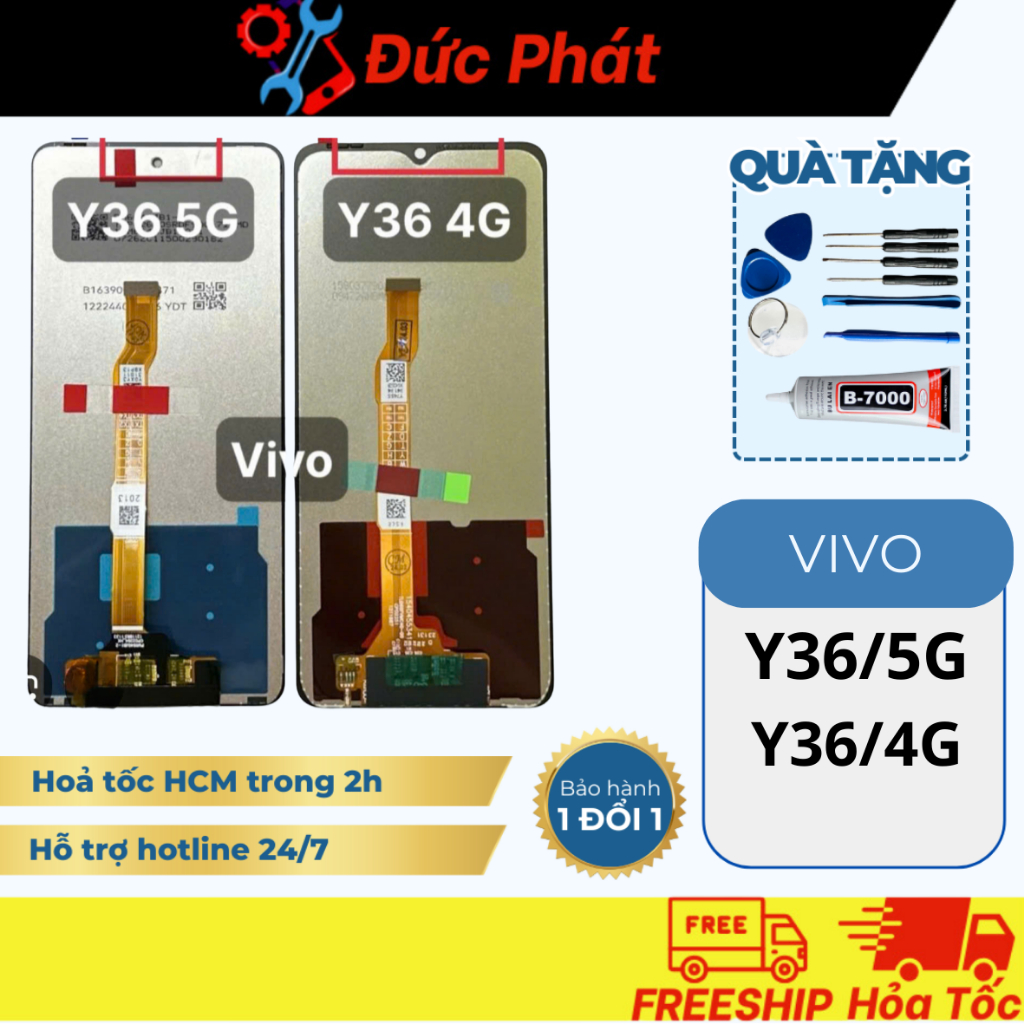 หน้าจอสํารอง Vivo Y36 /4G - Y36/5G (ชุดกาวและซ่อมฟรี)