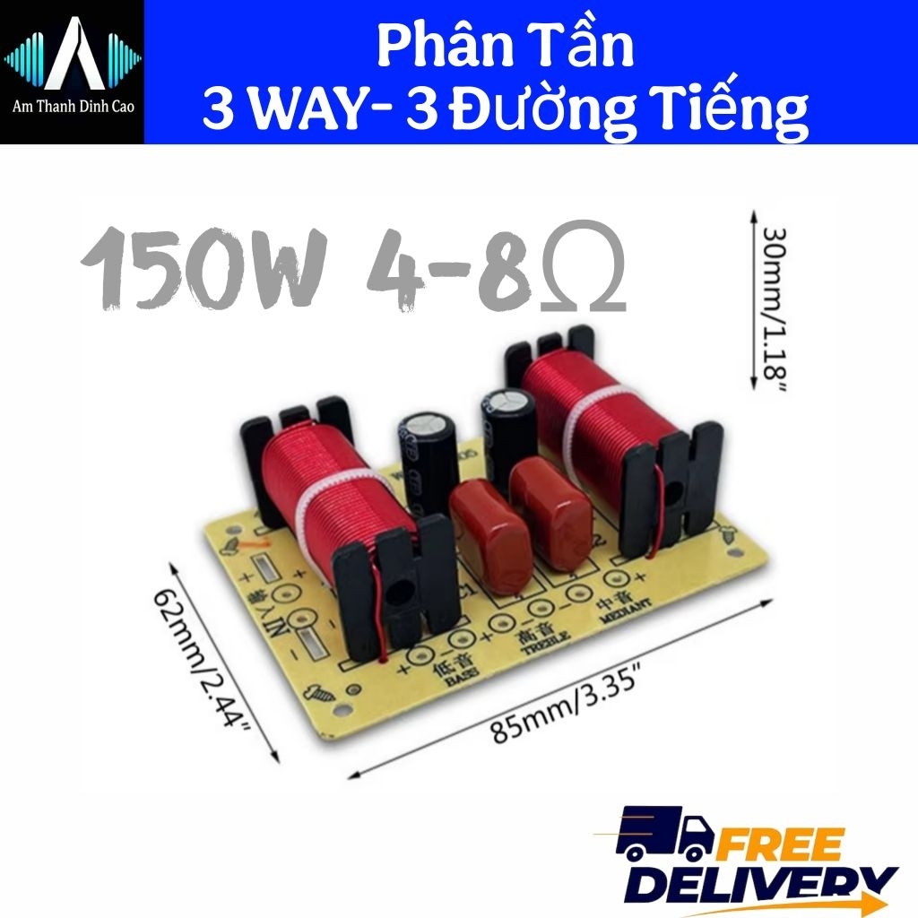 WEAH-305 3-Way Bass Mid Treble Diy Frequency Divider