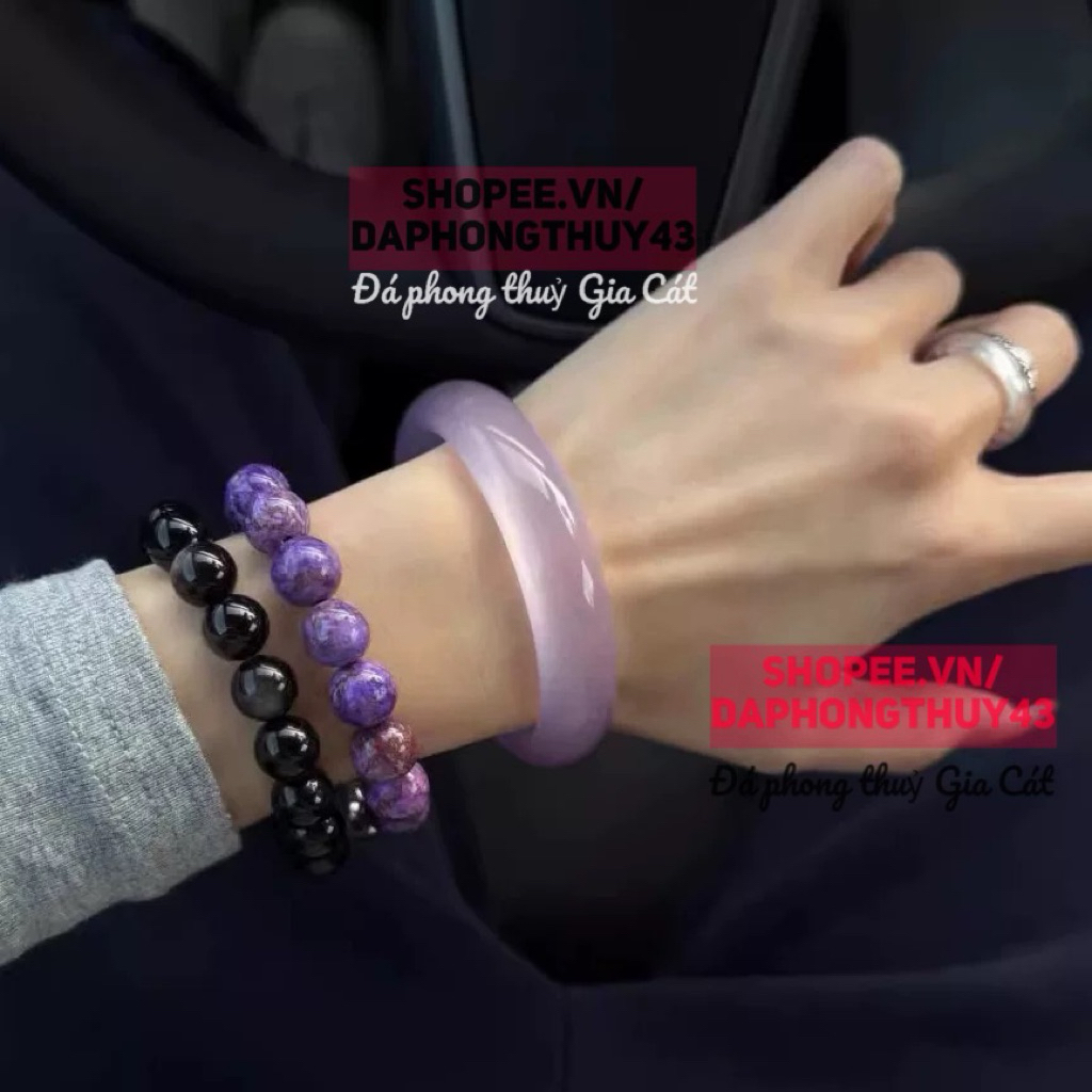 สร้อยข้อมือควอตซ์ dulong สีม่วง ขนาด 53-59mm super vip สินค้าตรวจสอบใหม่