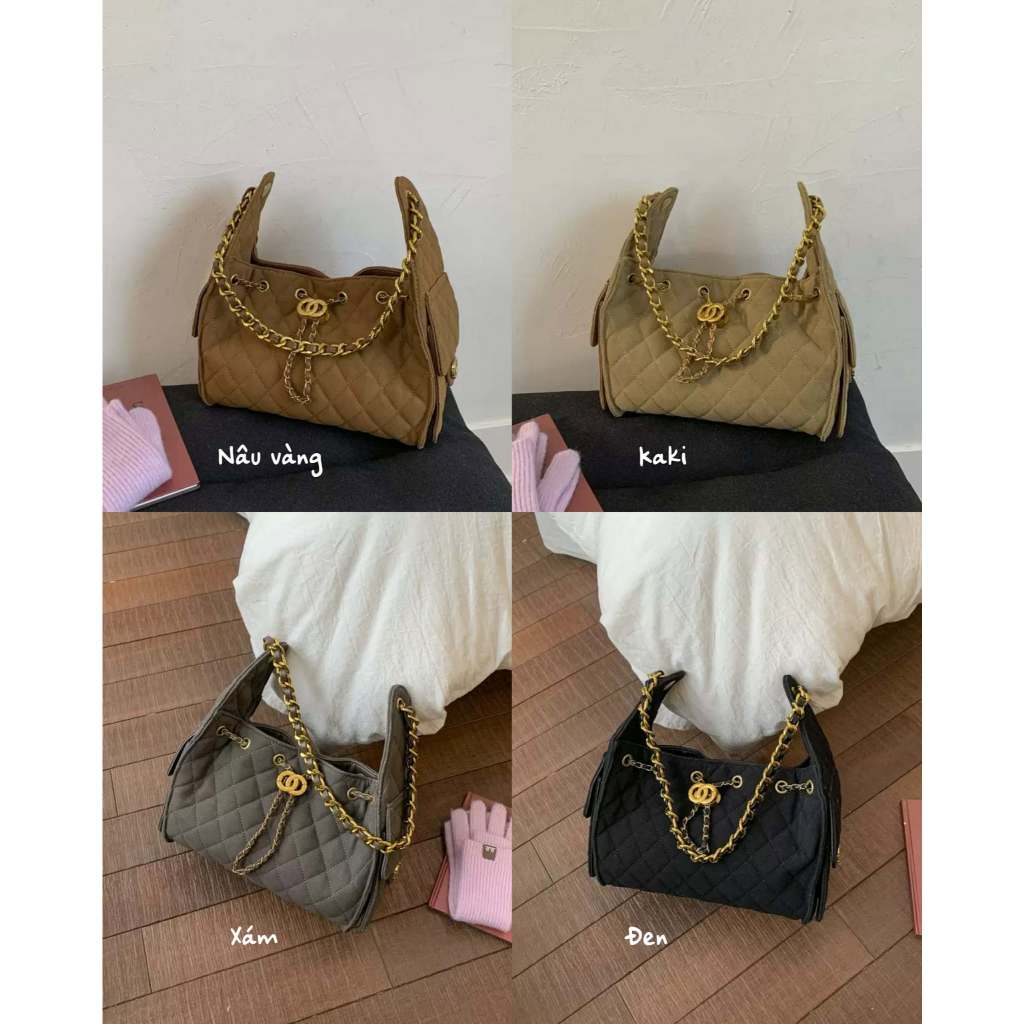 Lys Quilted Bag - Size: 27  13 .