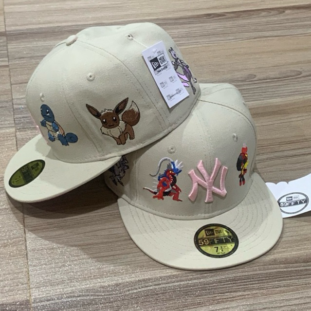 59FIFTY หมวก snapback ปักลายการ์ตูนคุณภาพ AA คุณภาพสูง 3d