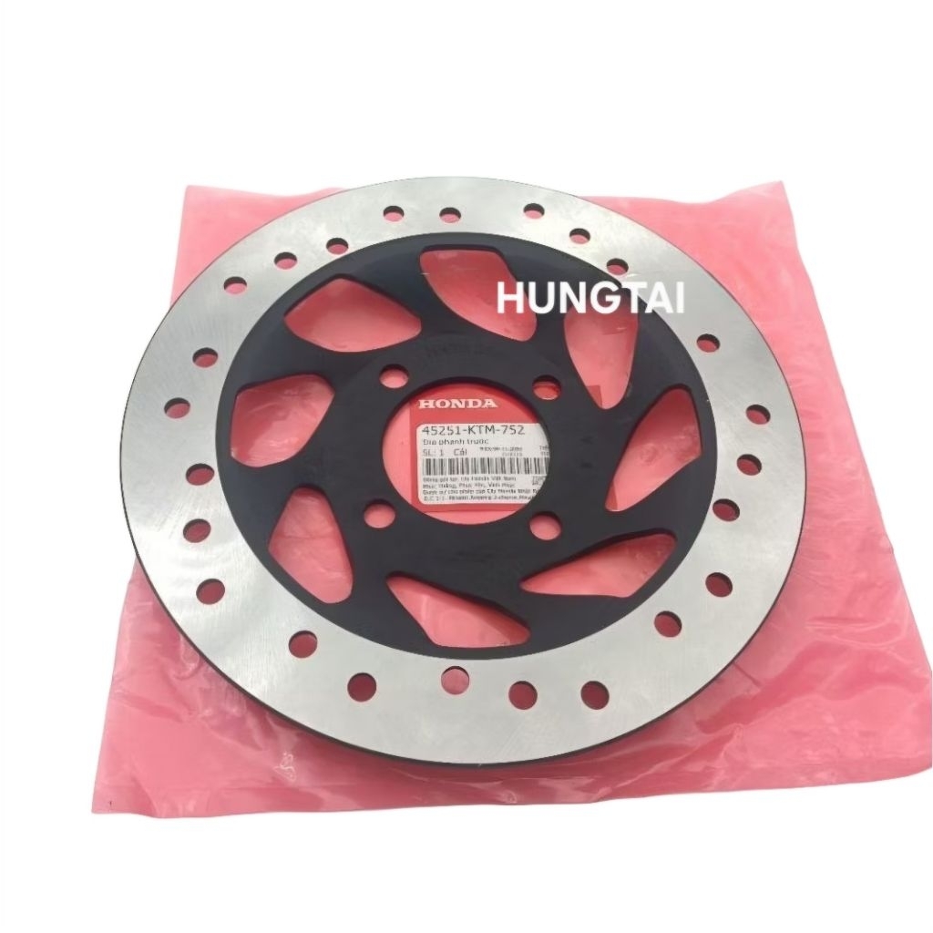 จานเบรค เบรคหน้า สําหรับ WAVE RS, S100, FUTURE 2, NEO 125... แท้ Honda 45251-KTM-752