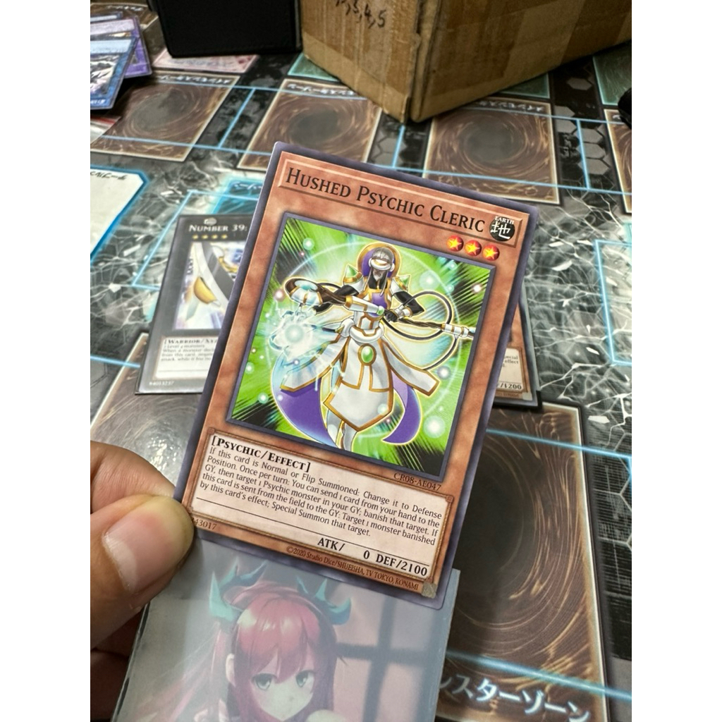 [ 20260104 ] การ์ด Yugioh CR08-AE047 Hushed Psychic Cleric (N)