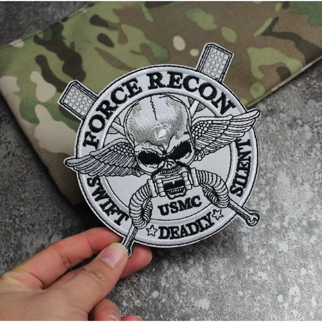 Patch_velcro FORCE RECON USMC ยุทธวิธี