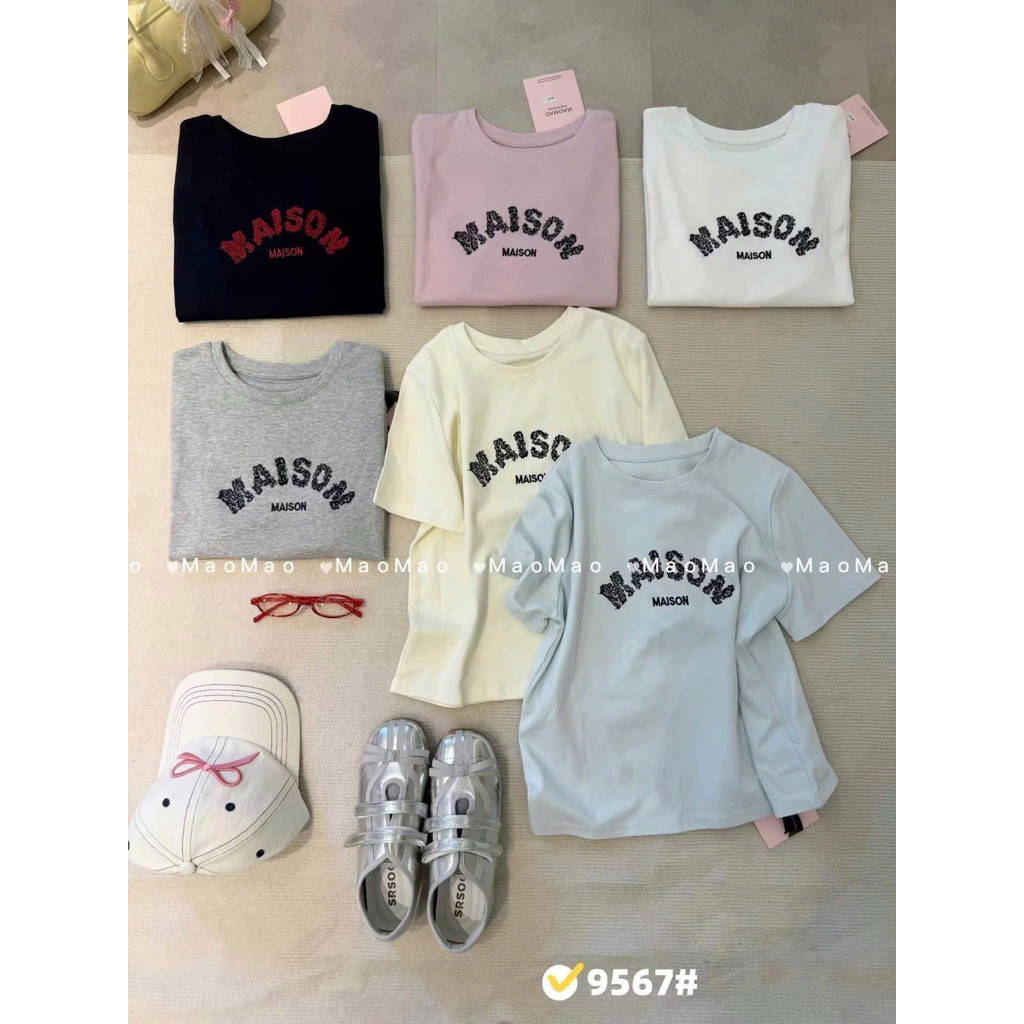 9567 Tag Maomao Maison เสื้อเชิ้ตสไตล์เด็กสั้น ยาว 49