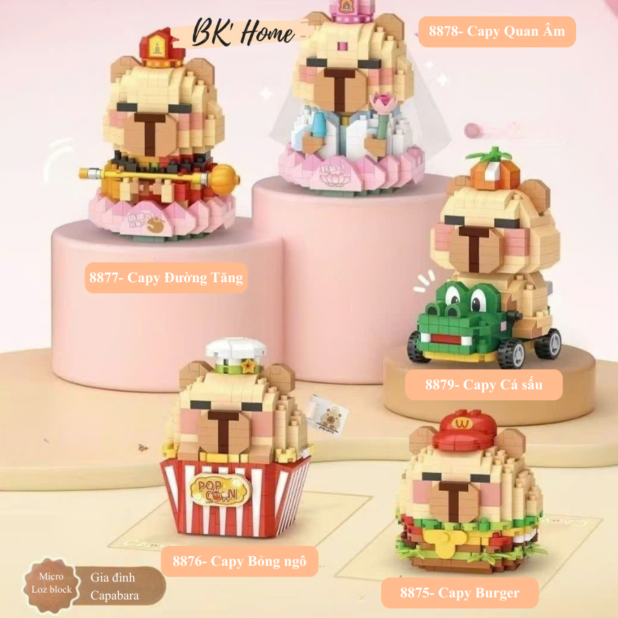 LOZ mini Capybara ของเล่นประกอบบล็อกตัวต่อ