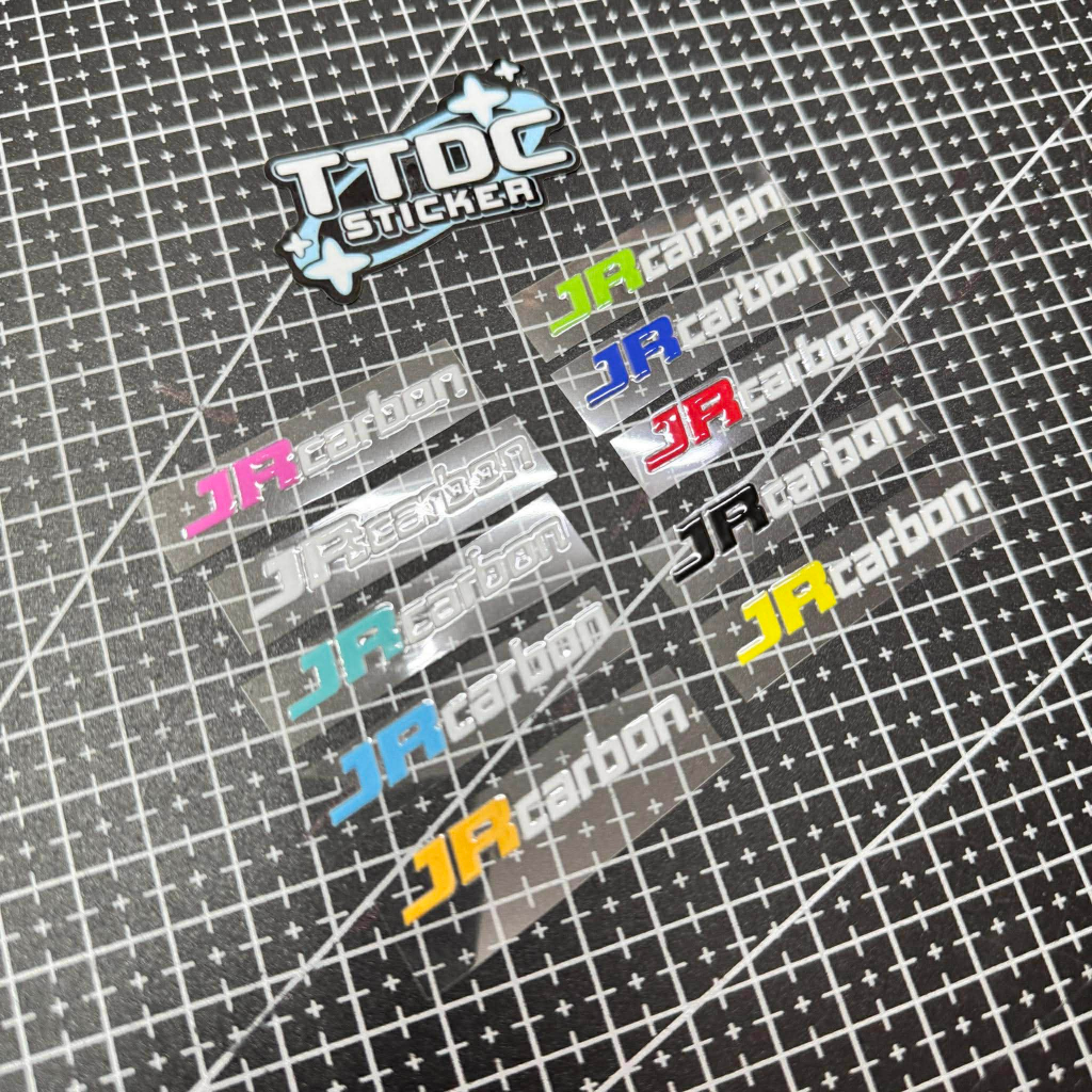 JR Carbon Thailand uv Sticker หลากสี ใหม่ 2025