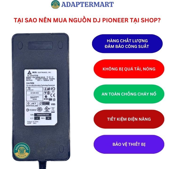 สายไฟสําหรับ DJ Numark Mixstream Pro+ Pro Plus 12v 3a T525- 12 เดือน