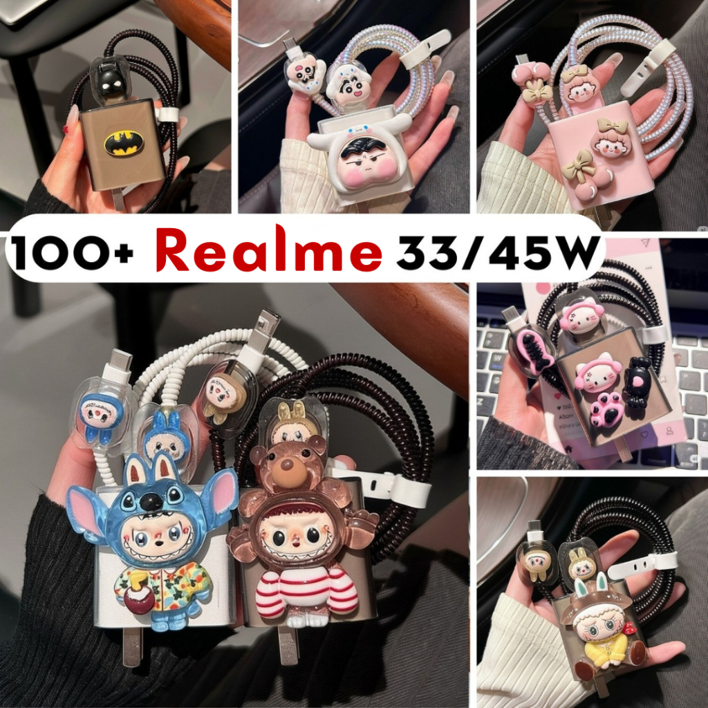 ฟิล์มกันรอยชาร์จ Realme 33/45w หลายรุ่น ป้องกันสายชาร์จแตก realme 33w realme 45w