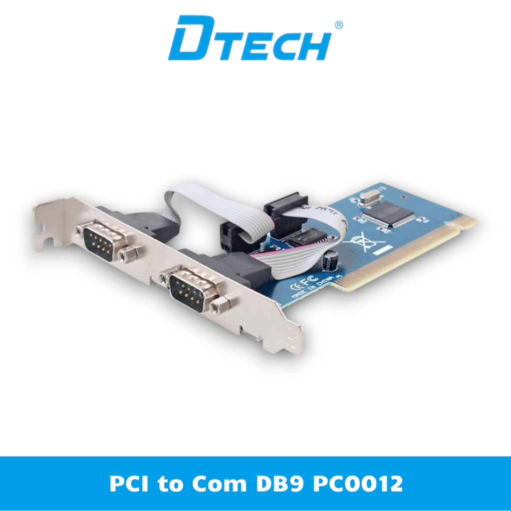 การ์ดแปลง PCI to Com Port DB9 DTECH PC0012