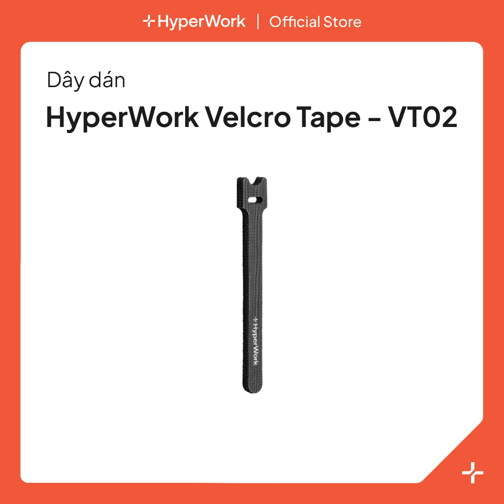 เทปตีนตุ๊กแก HyperWork VT02 - ขนาด 120x18.5x10มม. ยาว ห่อจํานวนมาก ปรับให้ยืดหยุ่น