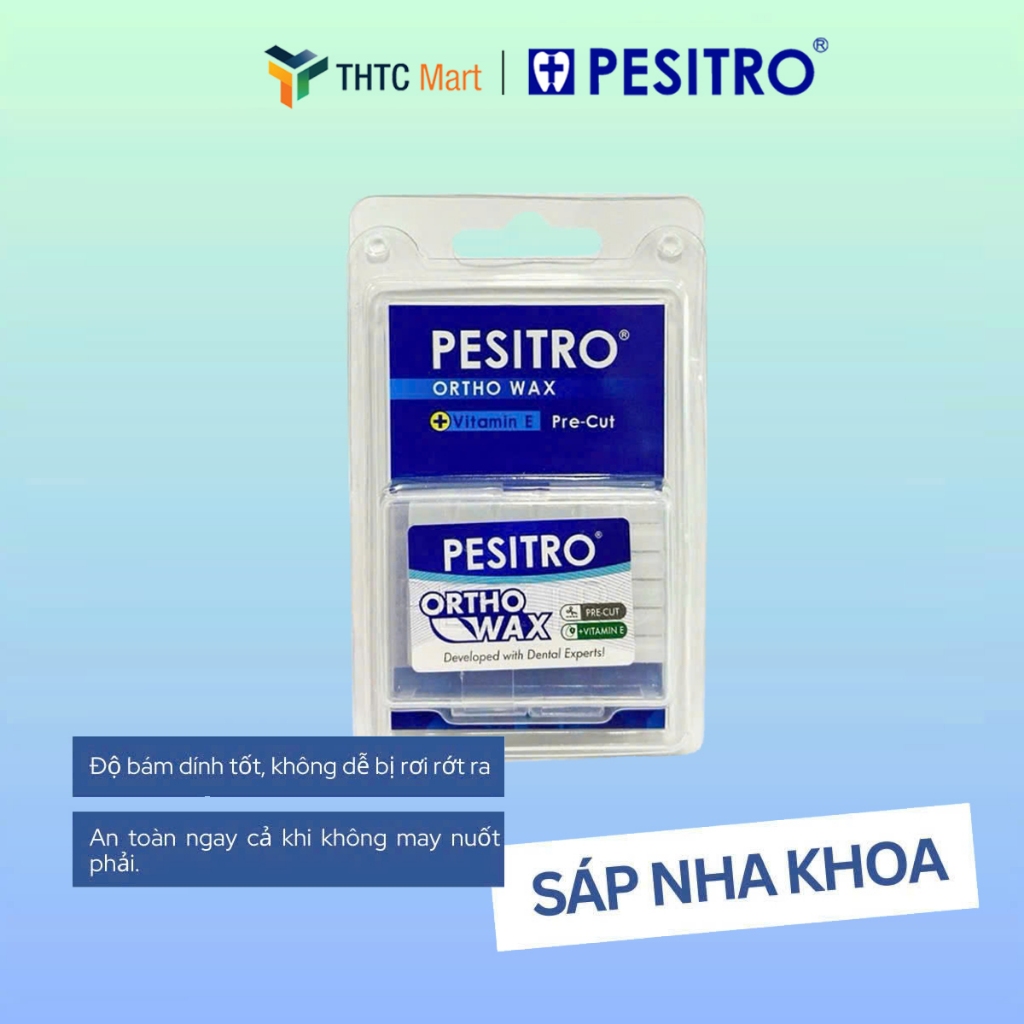 Pesitro Ortho Wax + Vitamin E Dental Wax ช่วยบรรเทาอาการปวดและรักษาคนที่มีวงเล็บ