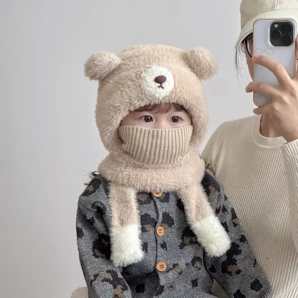 FUR HATS FOR KIDS - หมวกศีรษะสําหรับเด็ก - หมวกกันลมสําหรับเด็ก