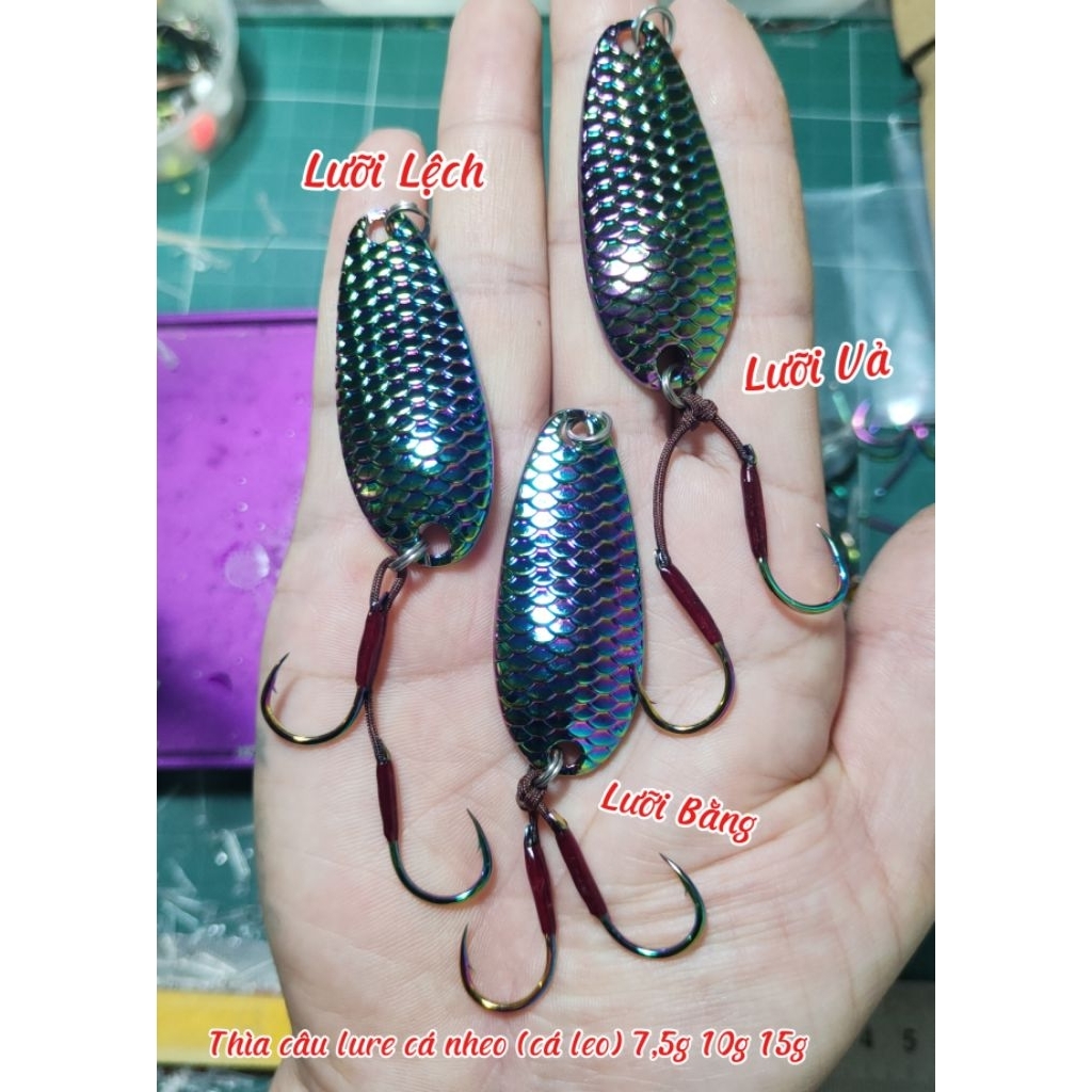 ช้อนไทเทเนียม Bait Fig Spoon 10g 15g สําหรับบริการตกปลาช่อน