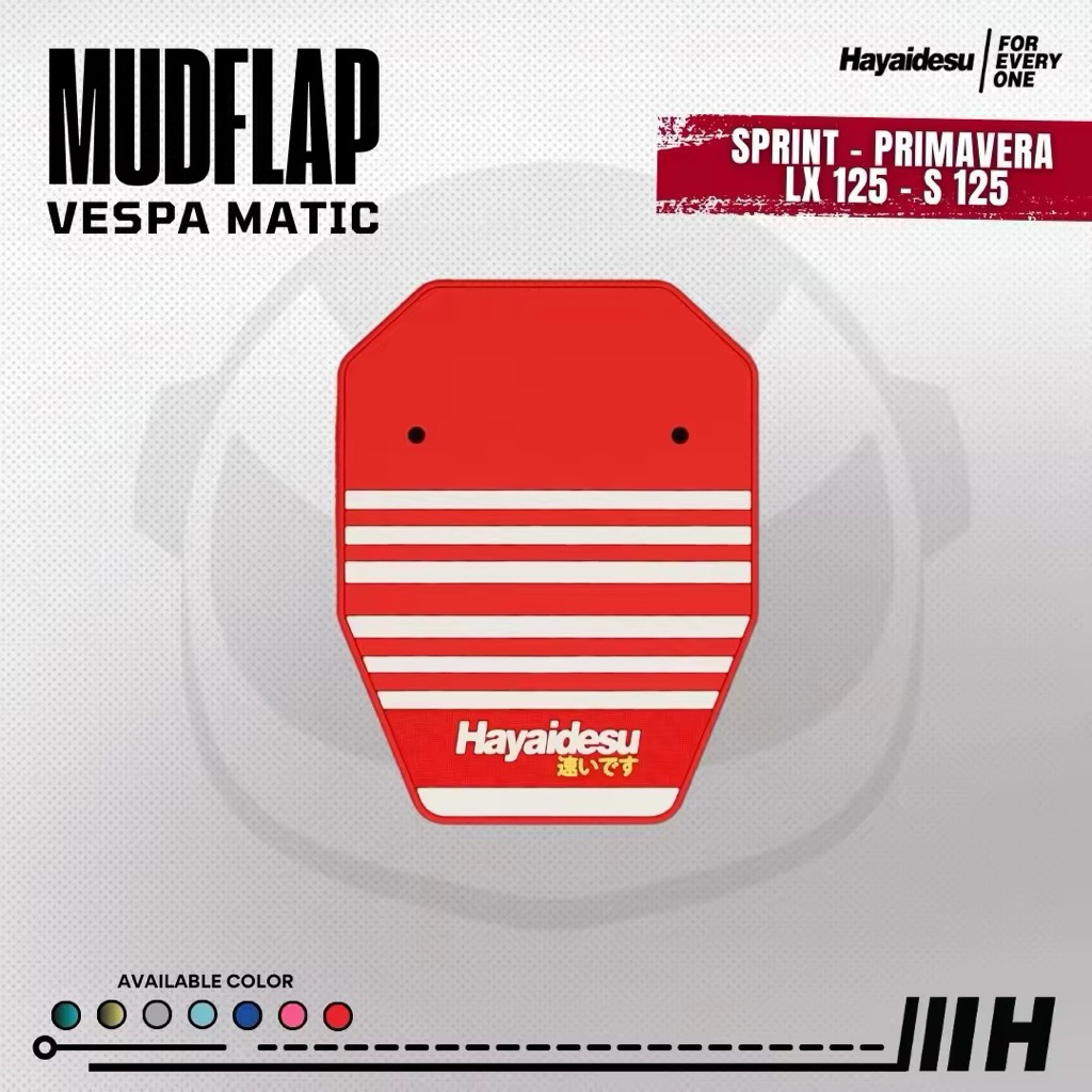 HAYAIDESU VESPA Sprint, Primavera, LX 125, S 125 - บังโคลนยาง