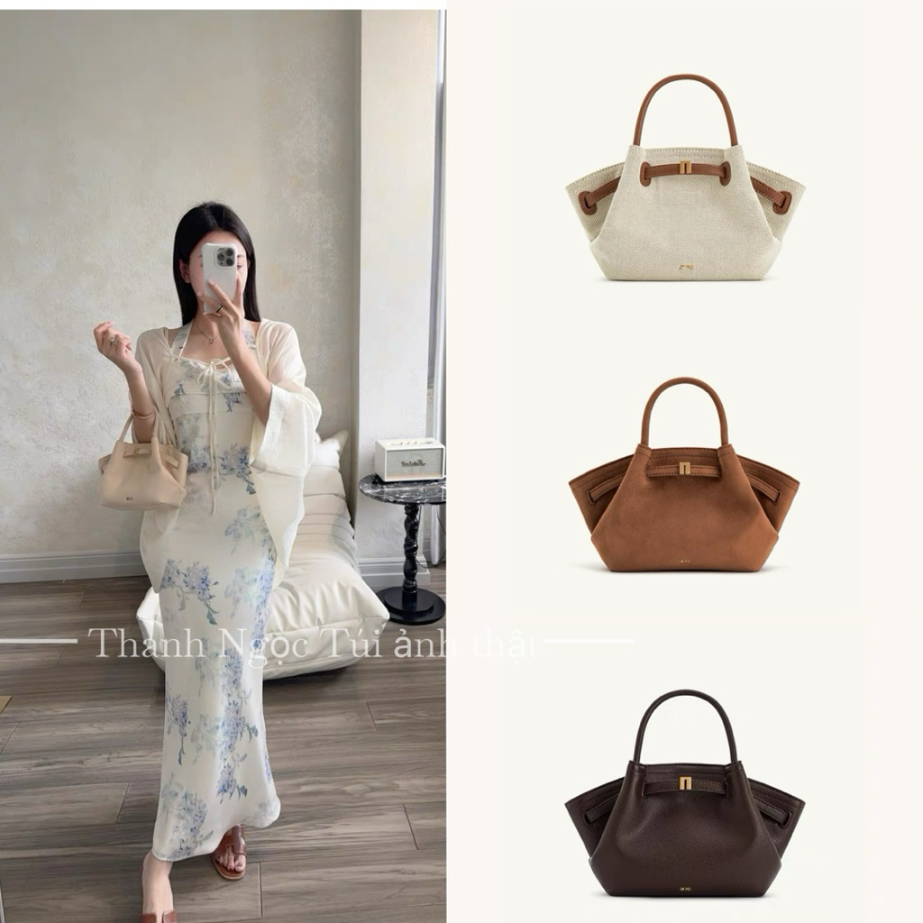 [เวอร์ชั่นสวย - ภาพถ่ายจริง Take by Shop] กระเป๋าถือ JW PEI Hana ไซส์ 28 หนังนิ่มพร้อมสายร้อน