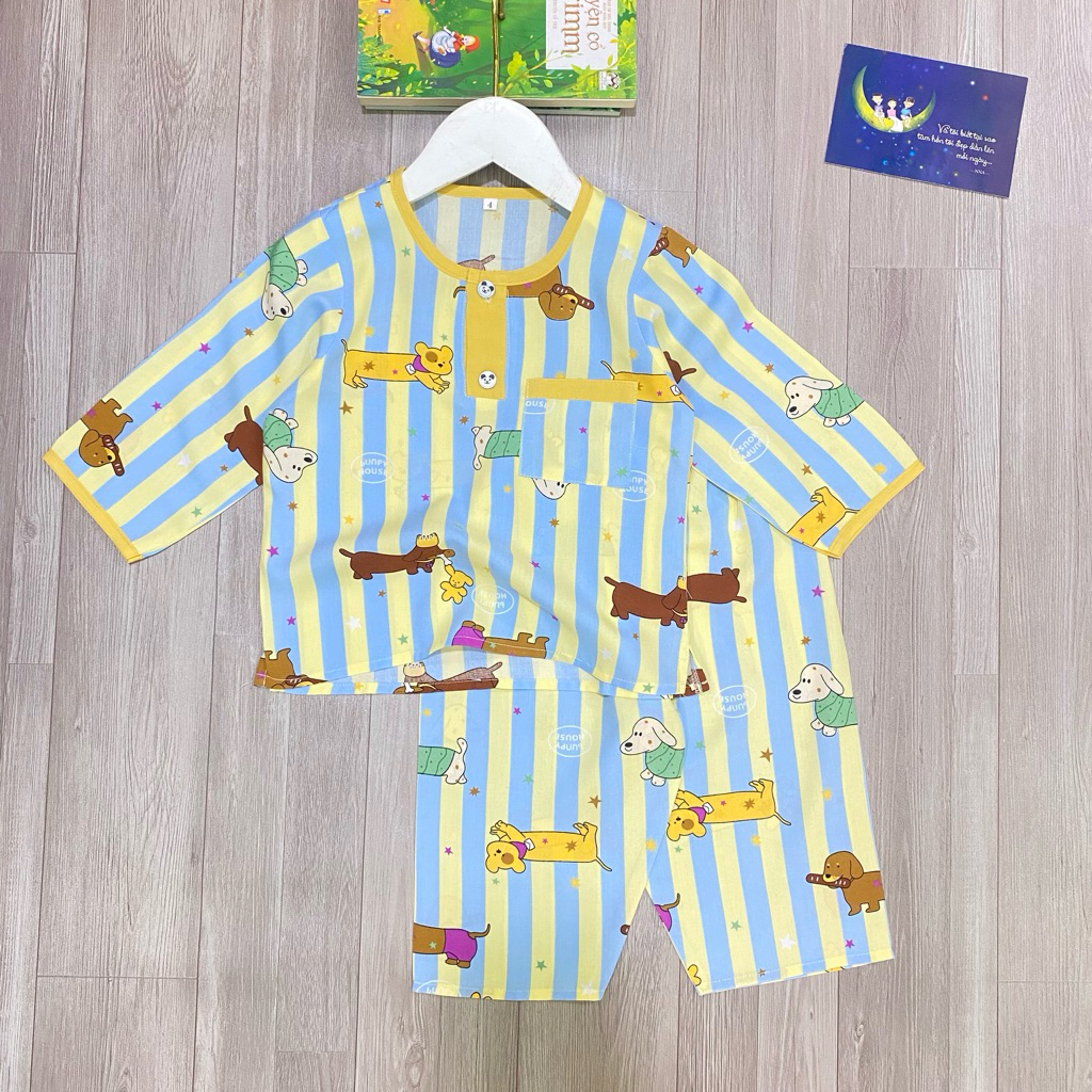 8-44kg BOYS ชุดผ้าลินิน/ห่วงพร้อมกางเกงขายาวและกางเกงขายาว