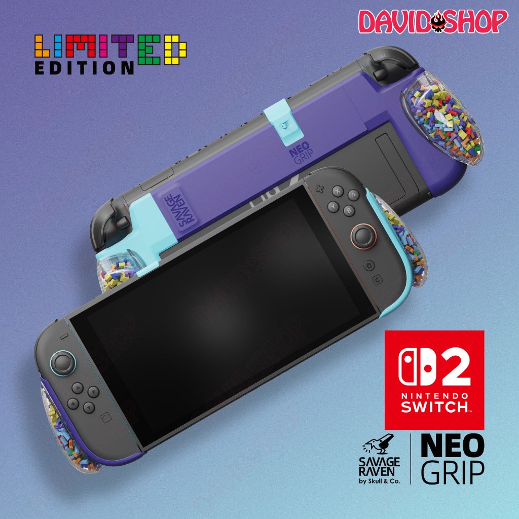 NeoGrip Case & Maxkarry Case Savage Raven (Skull & Co.) - Nintendo Switch 2