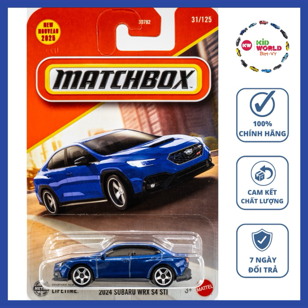 Matchbox 2024 Subaru WRX S4 STI JBN60 รถโมเดล