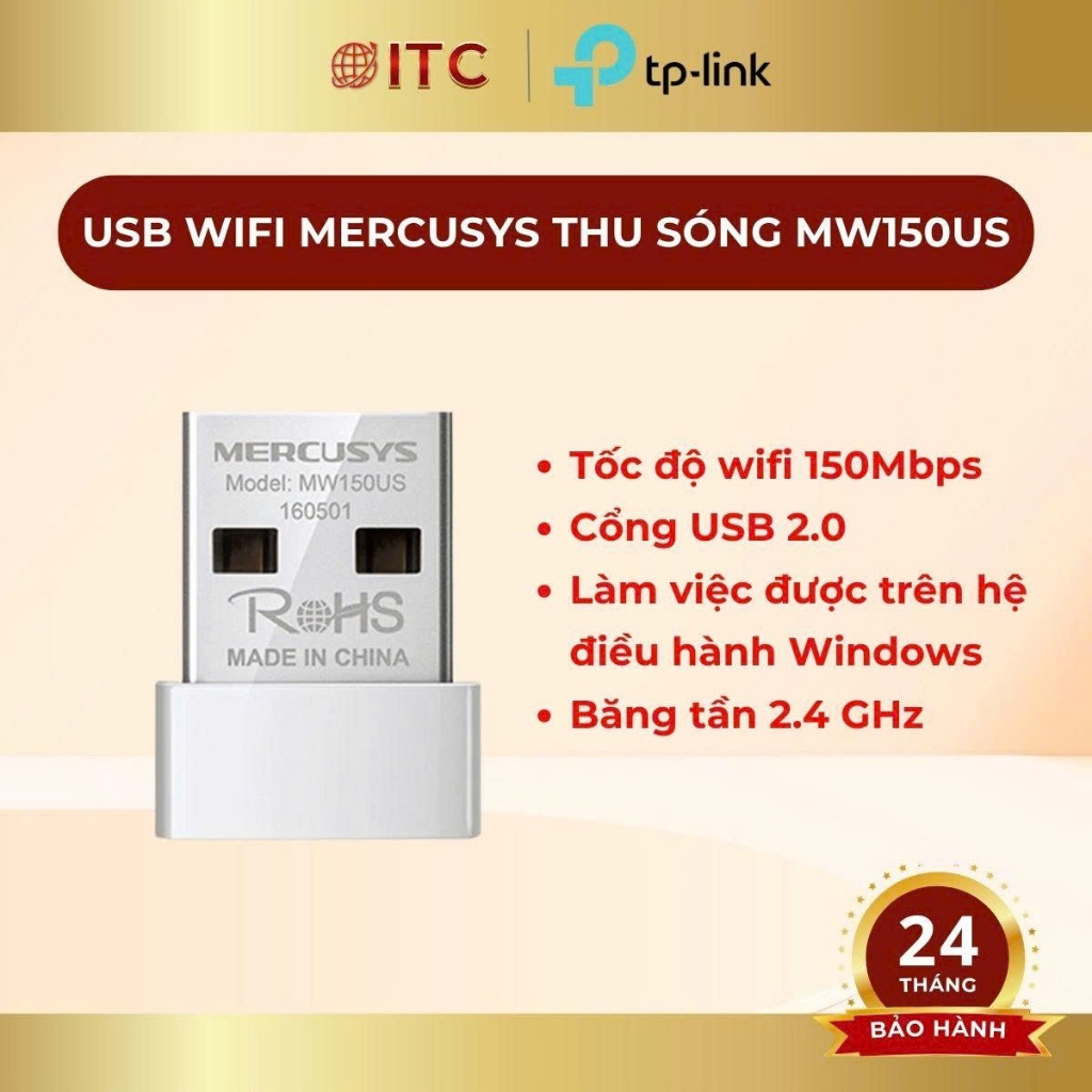 Mercusys MW150US / MA14N / MA20N / MU6H / MA530 / MA550H USB Wifi / อะแดปเตอร์บลูทูธ