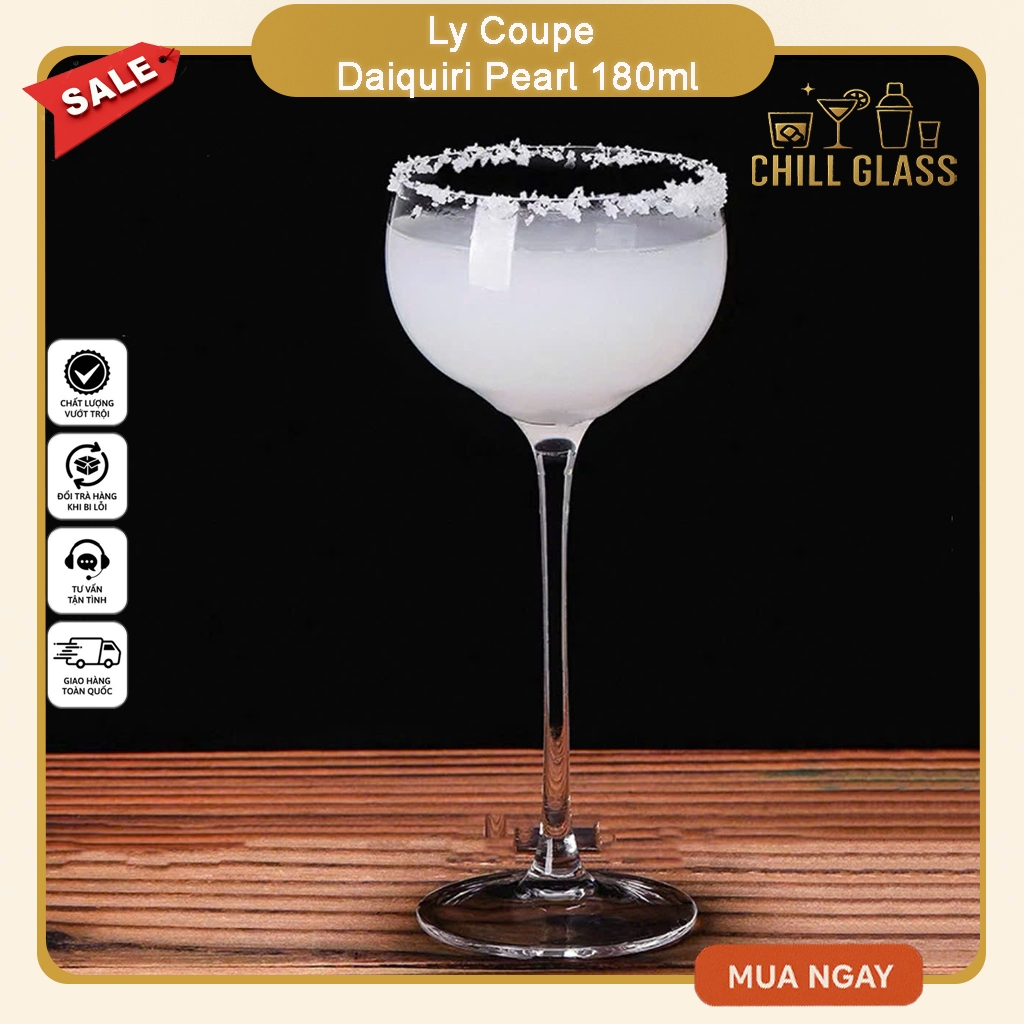 Coupe Daiquili Pearl Cup 180ml - Martini, Mocktail, Bar Glass
