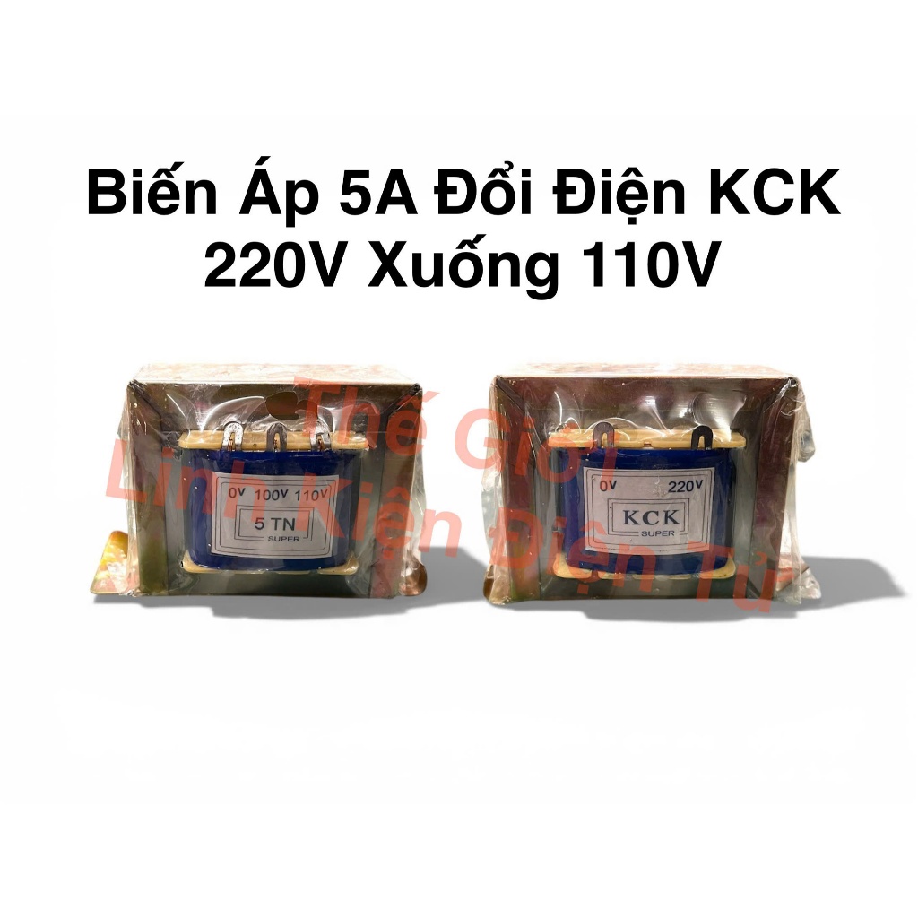 หม้อแปลง 5A KCK แปลงไฟ (220v เป็น 100v - 110v)