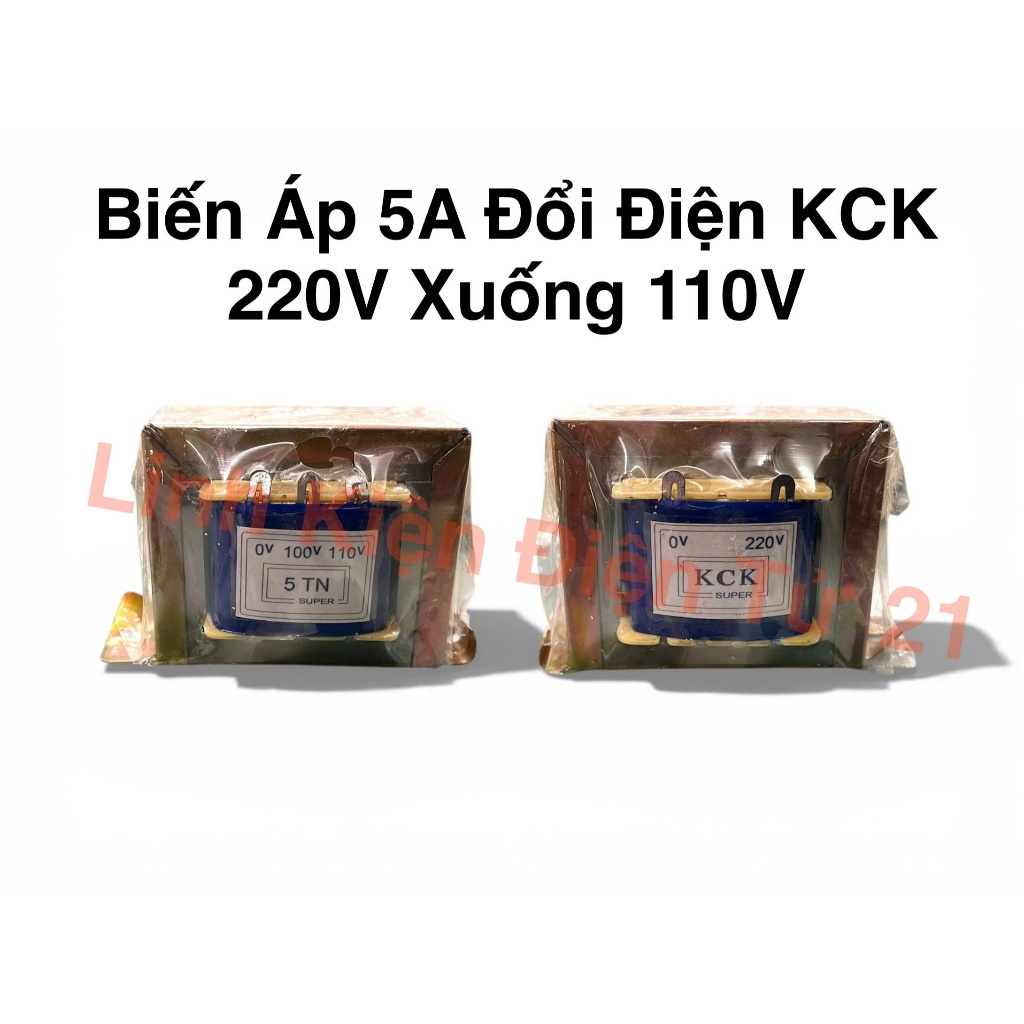 หม้อแปลง 5A KCK แปลงไฟ (220v เป็น 100v - 110v)