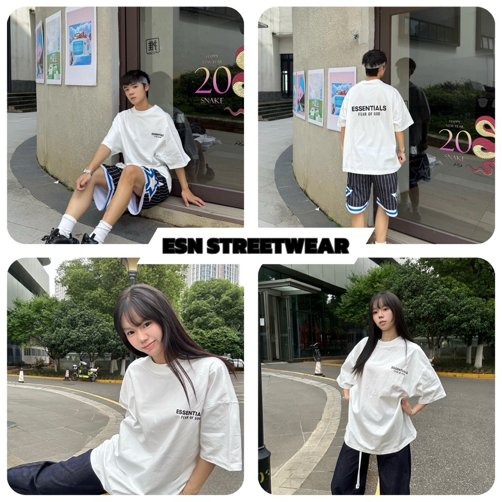 [ของแท้] Tee Essentials Fear Of God 25FW Bright White เสื้อยืด Essentials ของแท้