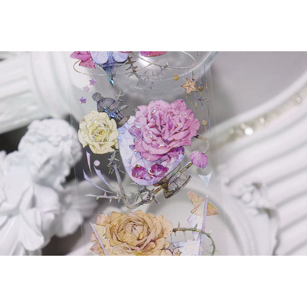 [PA082] PET Washitape เทปกาวสติกเกอร์ตกแต่งสําหรับภาพวาดทรายไหล toploader