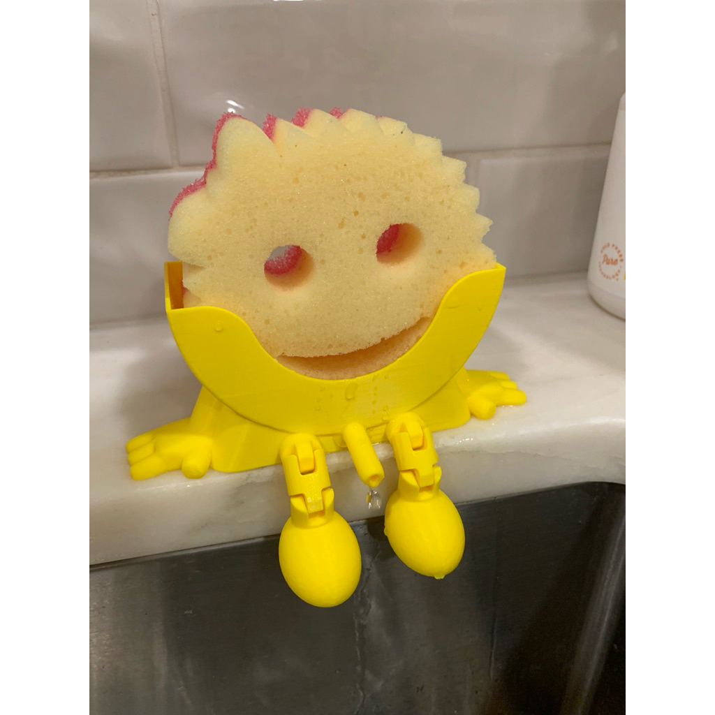 0027 Scrub Daddy Scrub Mommy ที่วางแผ่นล้างจาน สีเหลือง - Scrub Daddy Sink Holder