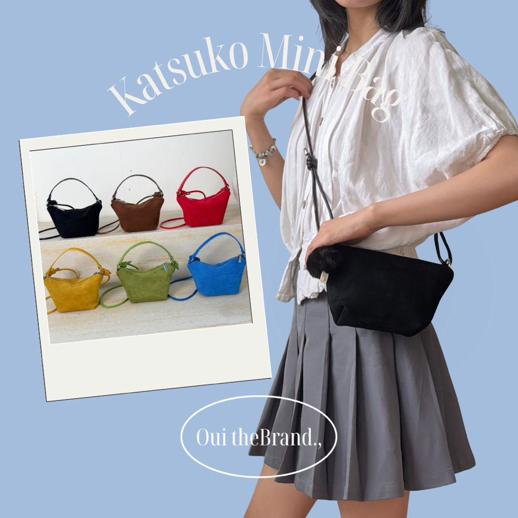 [ Gift Susukatari ] Katsuko Ι Velvet Mini Bag - KATSUKO suede mini Bag ( Ouithe Lutianbrand )