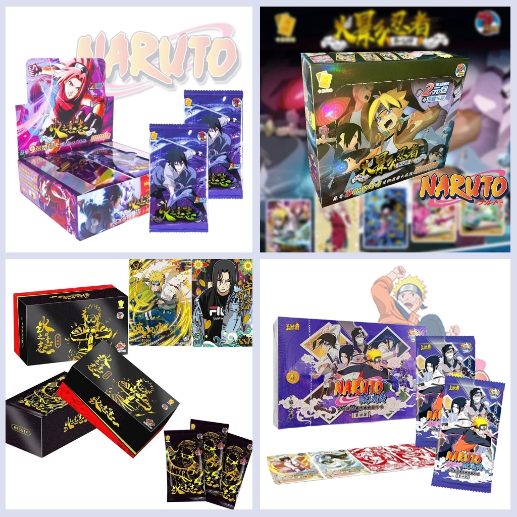 (LT.naruto - FULL BOX) การ์ด NARUTO photo Pack BOX ชุดการ์ด gacha digitity อะนิเมะ chibi