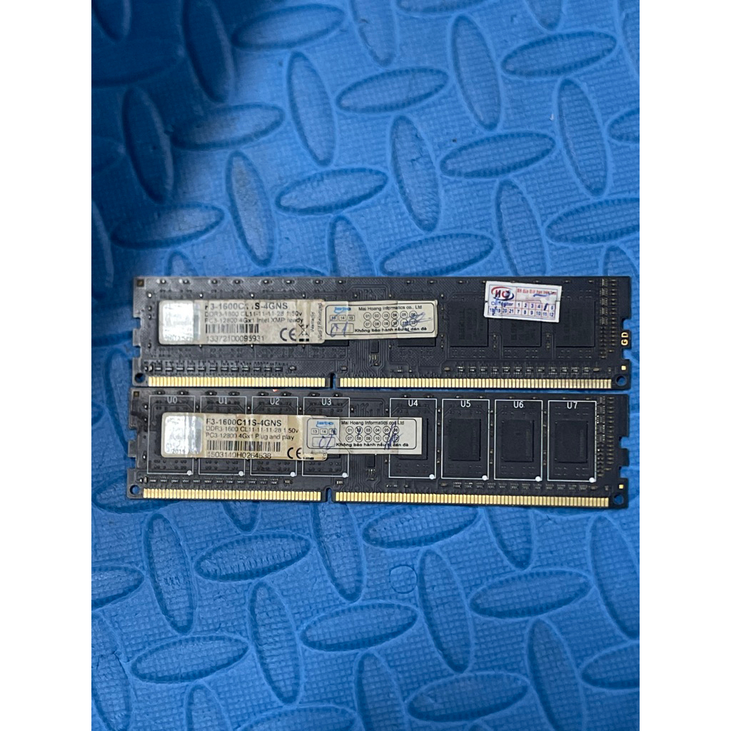 Ram ddr3 4G บัส 1600 gskill (2 บาร์)