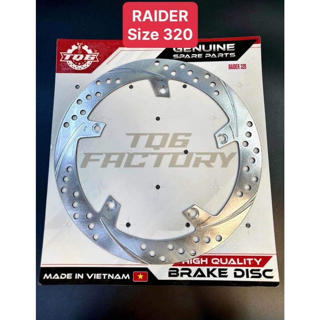 แผ่นเหล็ก TQ6 พรีเมี่ยม 320 มม. สําหรับ Satria/Raider Fi